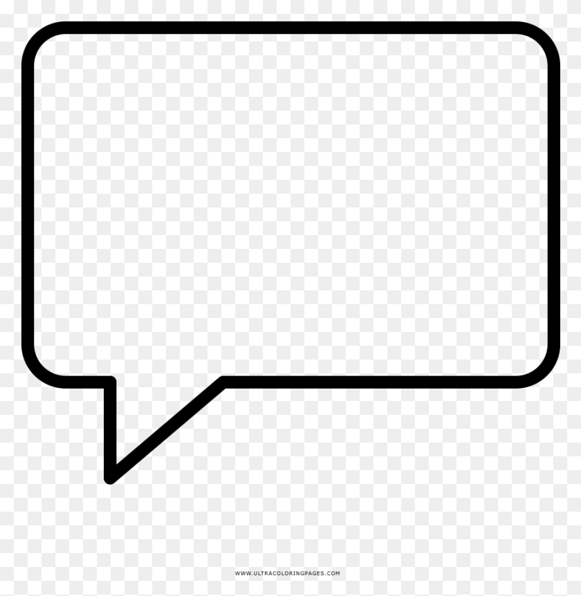 851x876 Speech Bubble Coloring, Gray, World Of Warcraft HD PNG Download
