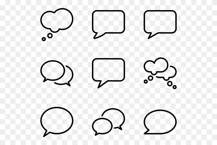 529x500 Speech Bubble Icon Packs Vector Icon Packs Svg Psd Vacias Para Llenar, Gray, World Of Warcraft HD PNG Download