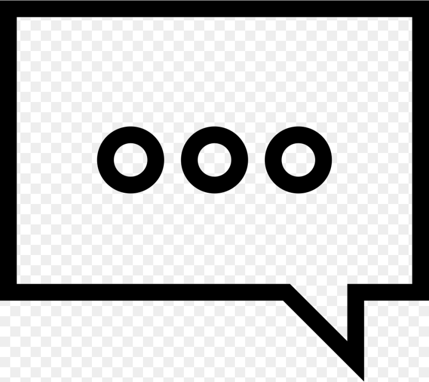 Speech Bubble With Dots, Number, Symbol, Text, Smoke Pipe Transparent PNG