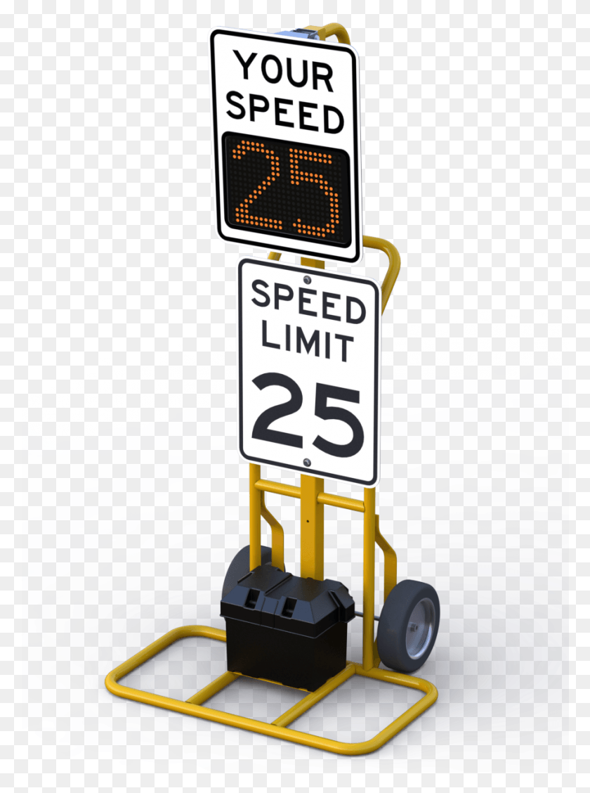 901x1234 Speed Limit Sign Clipart Radar Speed Sign Signage Post Mounted Radar Speed Sign, Symbol, Road Sign, Wheel HD PNG Download