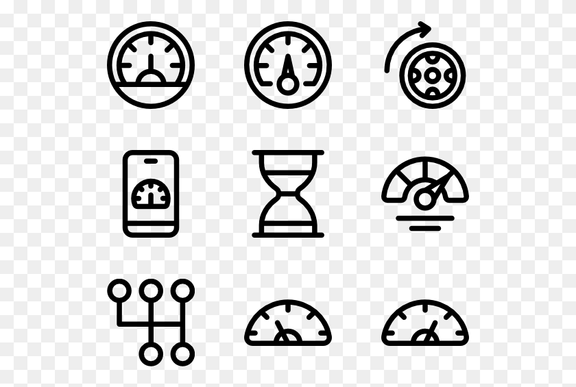 529x505 Speedometer Amp Time Hand Drawn Social Media Icons, Gray, World Of Warcraft HD PNG Download