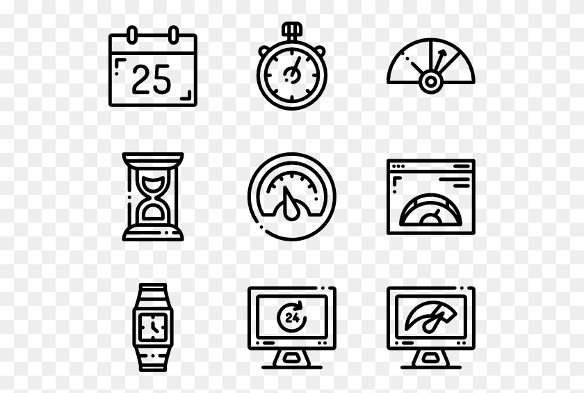 529x505 Speedometer Time Snacks Icon, Gray, World Of Warcraft HD PNG Download