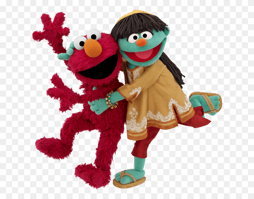 632x599 Spending World Water Day With 39sesame Street39s39 Raya Sesame Workshop Raya Elmo, Toy, Doll, Person HD PNG Download