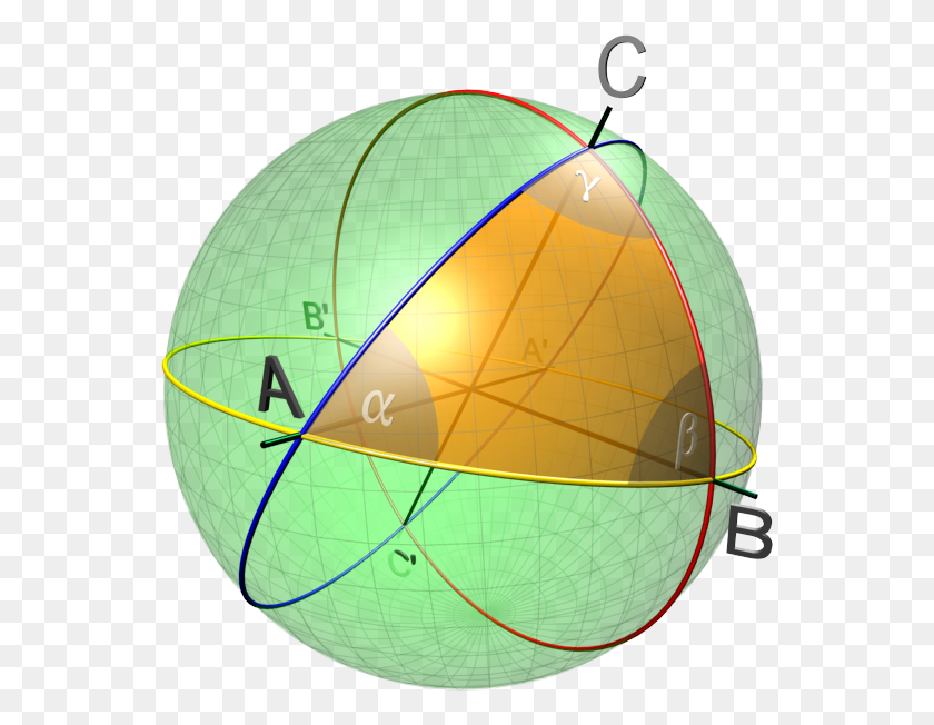 551x592 Сферический Треугольник 3D Сферическая Геометрия, Сфера, Воздушный Шар, Мяч Png Скачать