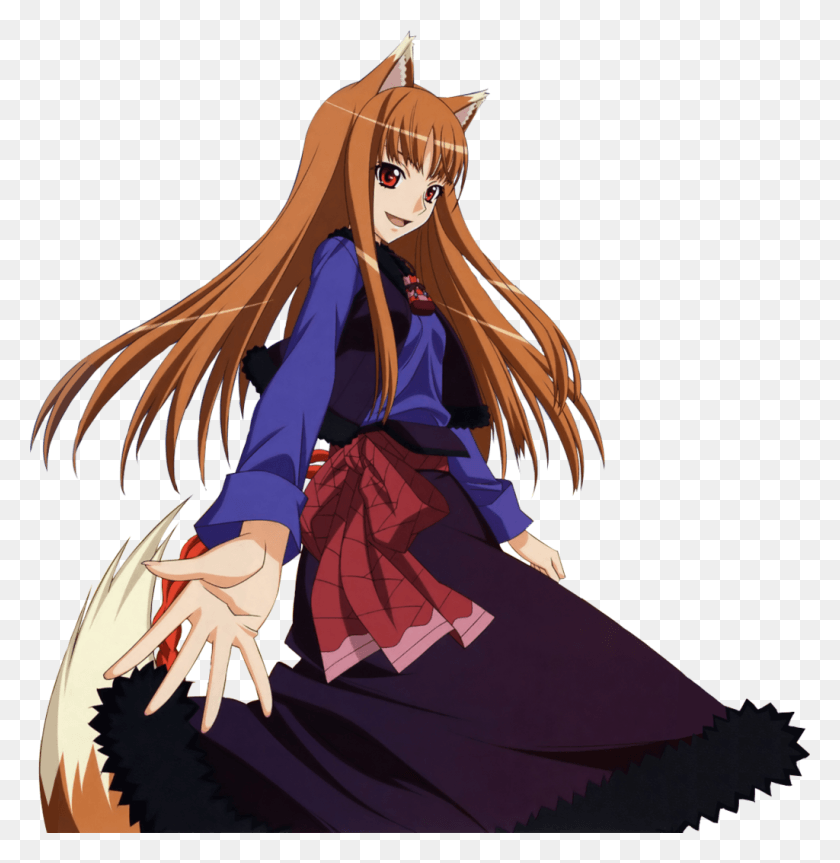 1024x1055 Descargar Png / Spice And Wolf Photos Spice And Wolf Horo Render, Manga, Comics, Libro Hd Png