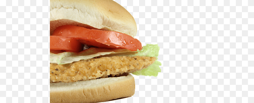 510x340 Spicy Chicken Sandwich Burger, Food Transparent PNG