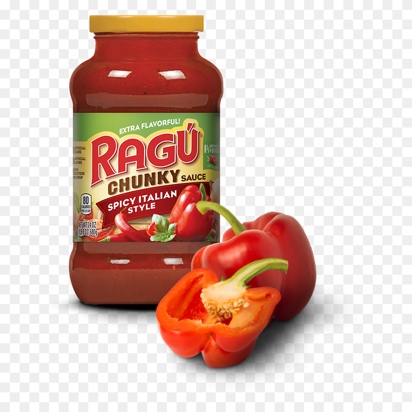 670x780 Spicy Italian Style Sauce Ragu Chunky, Ketchup, Food, Plant HD PNG Download