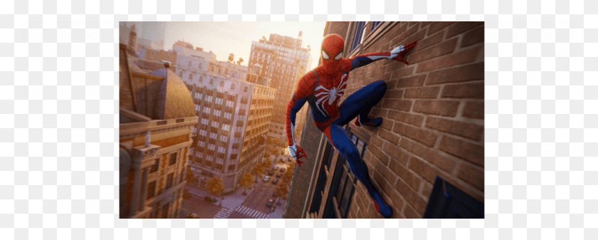 1024x364 Spider Man 2018 Review, Person, Human, Urban HD PNG Download