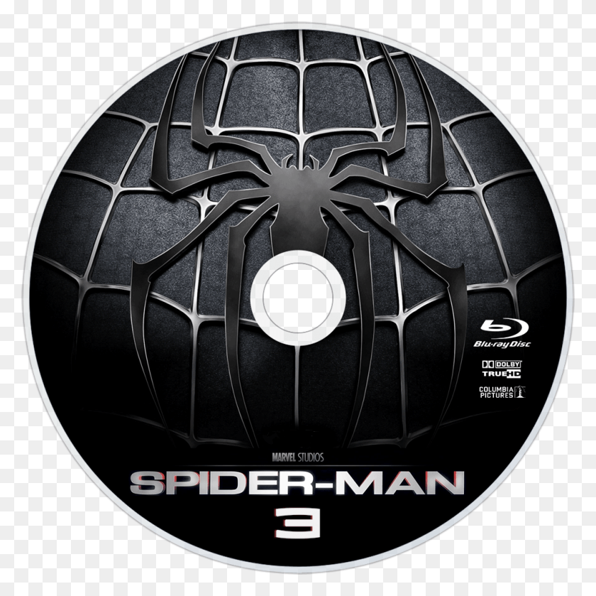 1000x1000 Spider Man 3 Bluray Disc Image Spiderman 4 Logo, Disk, Soccer Ball, Ball HD PNG Download