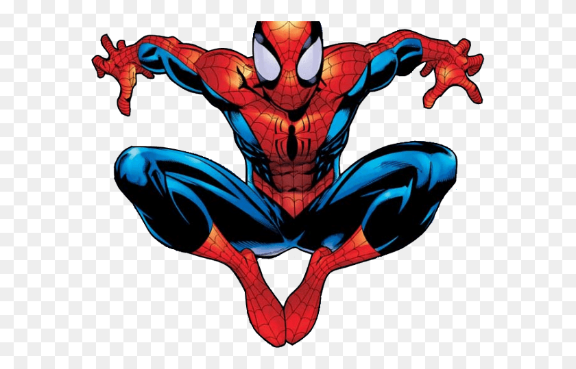 575x479 Человек-Паук Клипарт Пустой Фон Ultimate Spiderman, Солнцезащитные Очки, Аксессуары, Аксессуар Hd Png Скачать