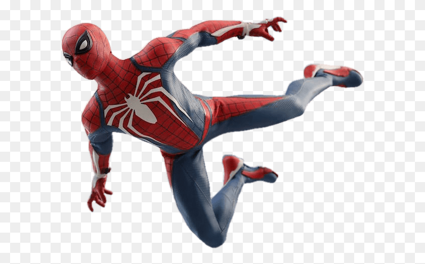 601x462 Spider Man Free And Images Spider Man Ps4 Figure, Person, Human, Kicking HD PNG Download