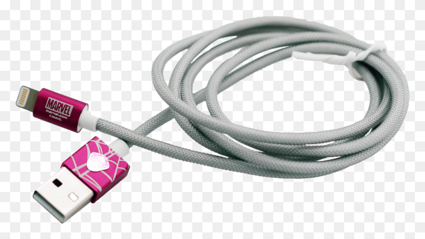 1200x636 Spider Man Lightning Cable Pink Ethernet Cable, Hose HD PNG Download