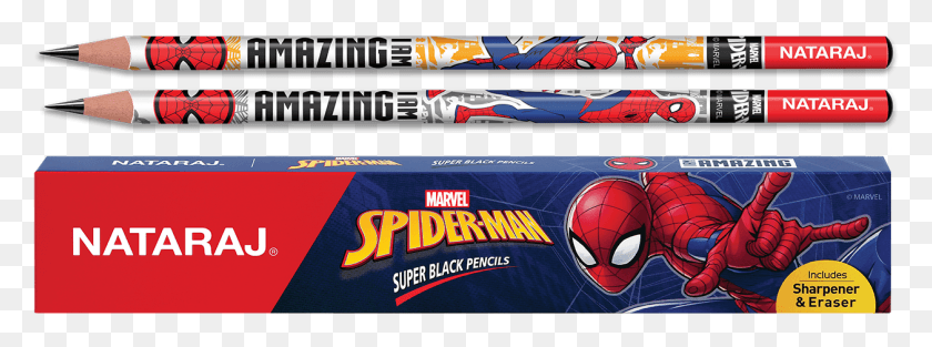 1257x409 Spider Man Natraj Pencil, Team Sport, Sport, Team HD PNG Download