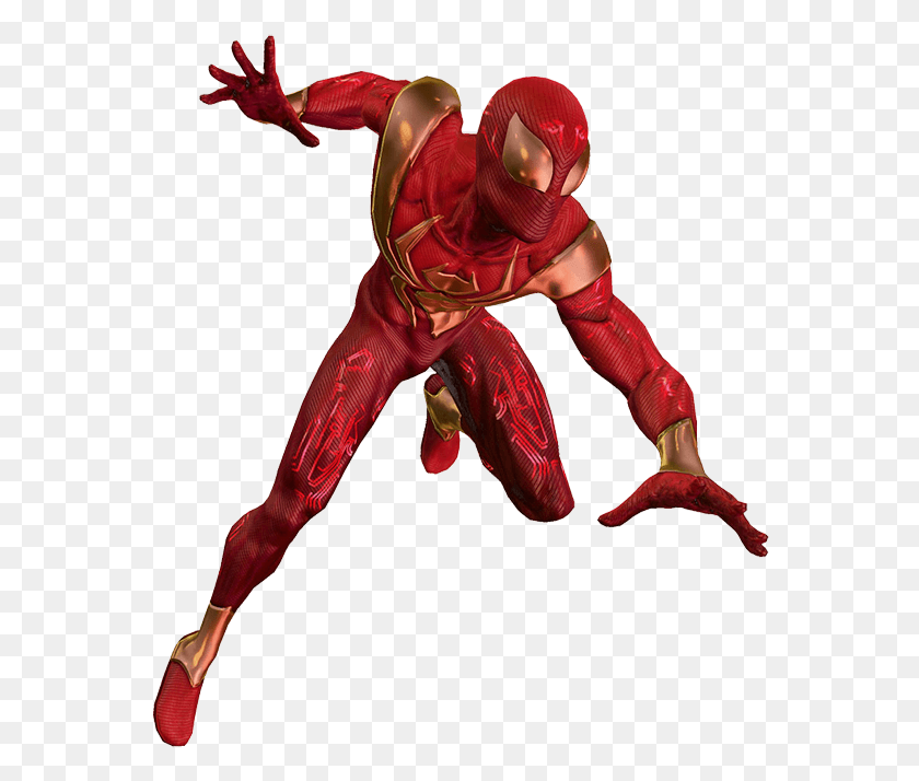 566x654 Spider Man Shattered Dimensions Iron Spider, Person, Human, People HD PNG Download