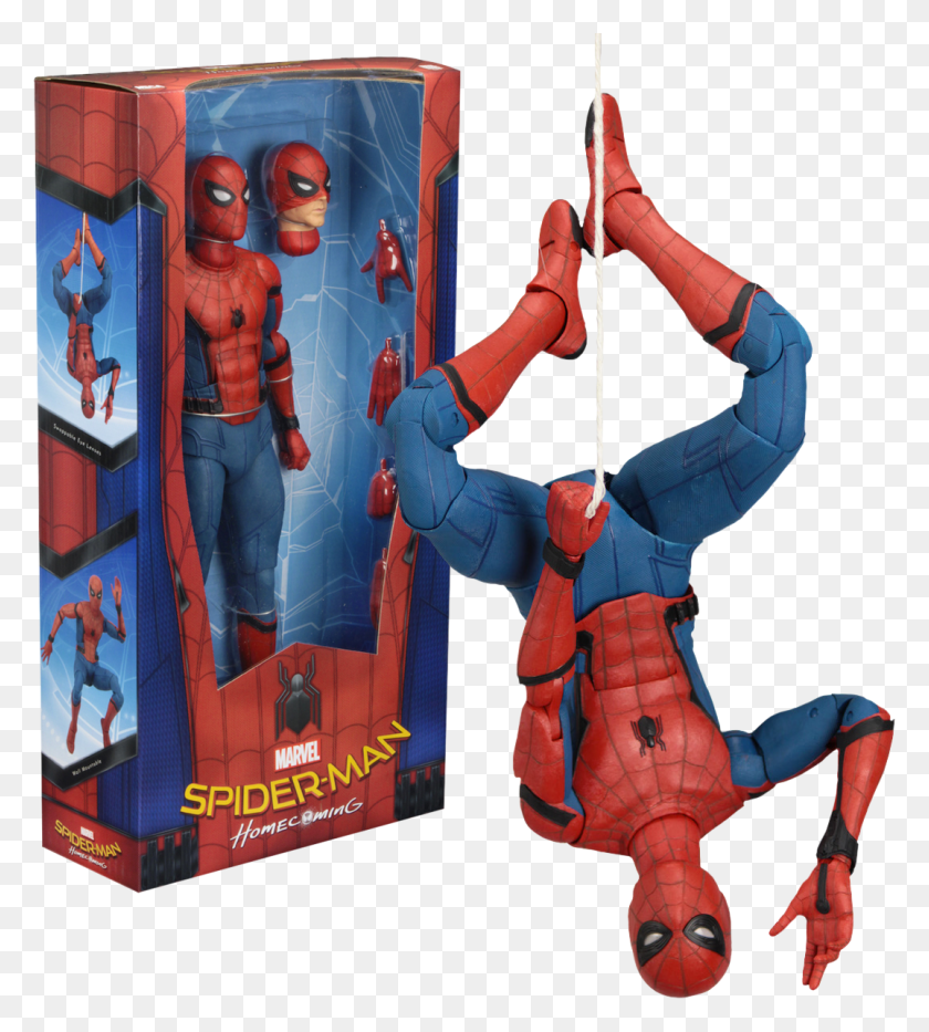 1075x1204 Spider Man Spiderman Homecoming Action Figure, Person, Human, Advertisement HD PNG Download