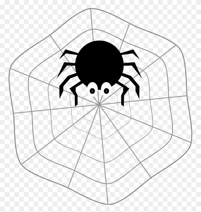 768x823 Spider On Web Clipart, Spider Web HD PNG Download
