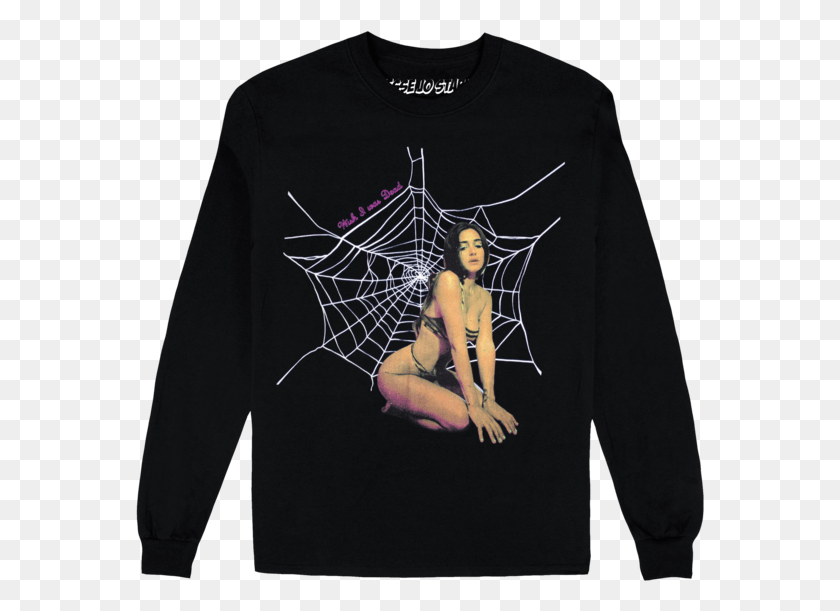 569x551 Spider Web Longsleeve T Shirt Web Tee, Sleeve, Clothing, Apparel HD PNG Download