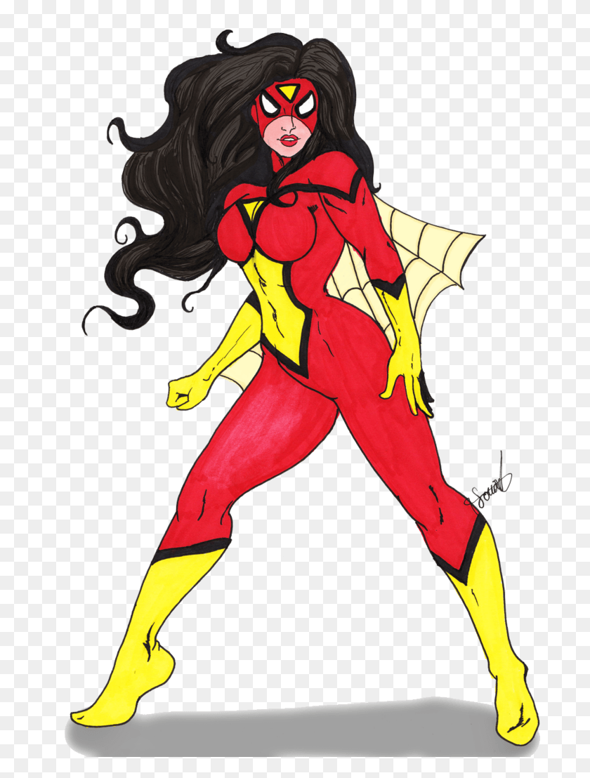 701x1048 Spider Woman, Person, Human, Graphics HD PNG Download