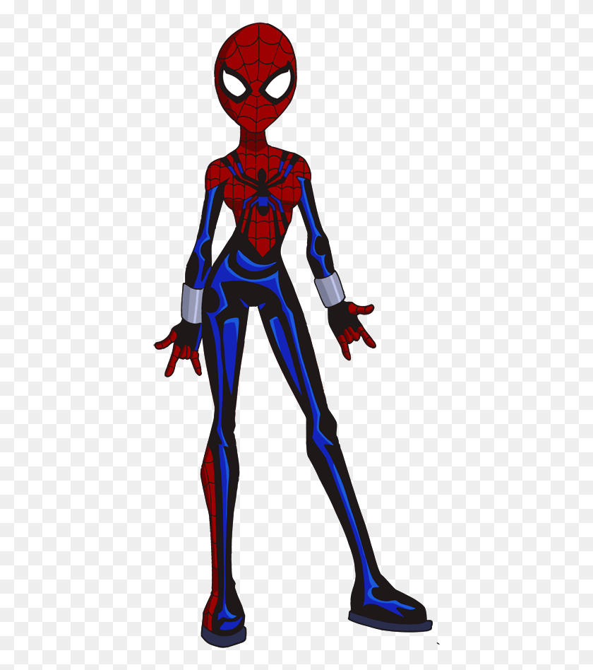 407x888 Spider Woman Clipart Modern Spider Girl Cartoon, Robot, People, Person HD PNG Download