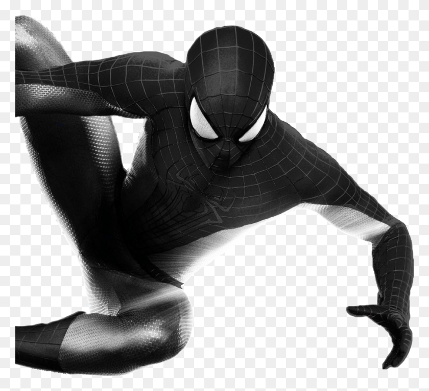 900x814 Spiderman Black And White Transparent Clipart Spiderman Black And White Transparent, Person, Human, Finger HD PNG Download