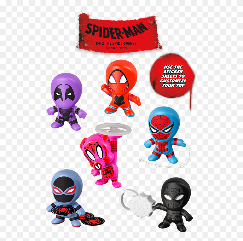 524x771 Spiderman Coloring And Activity Sheets Spider Man Into The Spider Verse Mcdonalds Toys, Clothing, Apparel, Label HD PNG Download