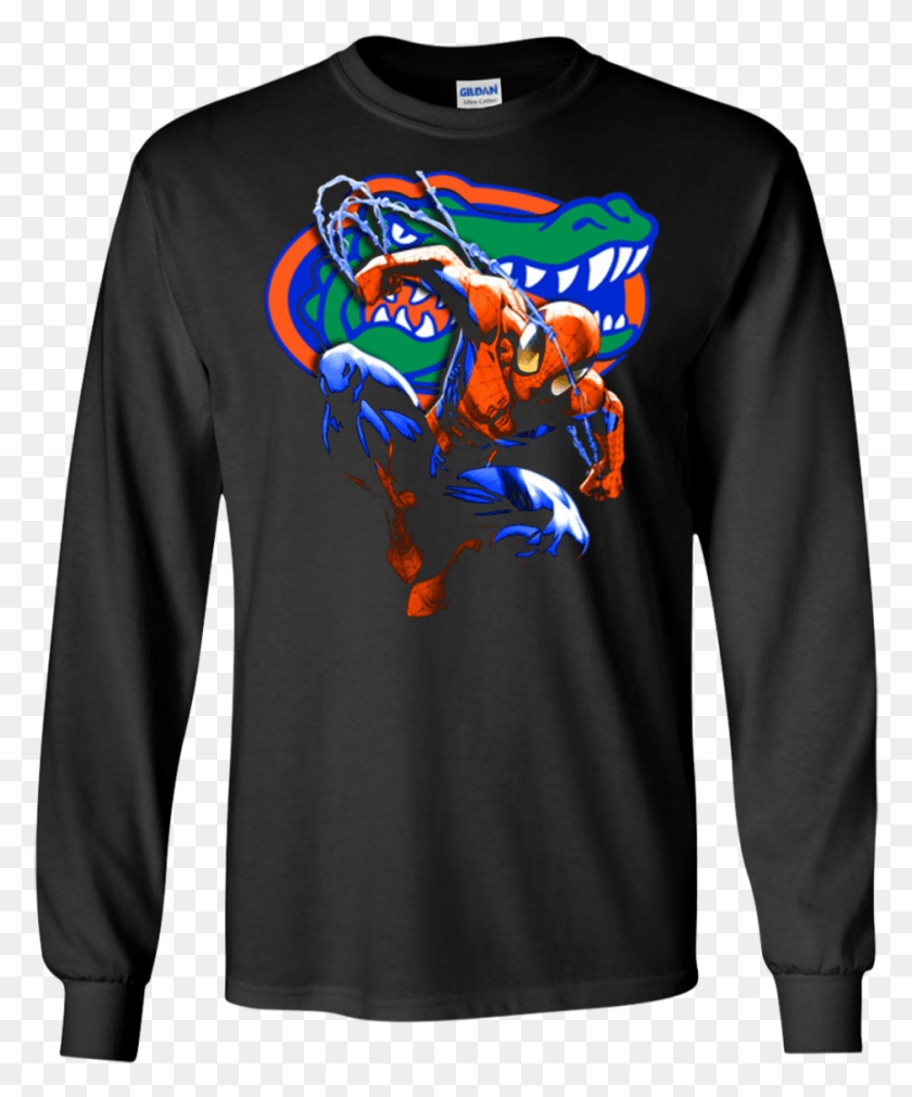 939x1145 Descargar Png Spiderman Florida Gators Camiseta Ultra Algodón Camiseta De Manga Larga De Halloween20Xx, Manga, Ropa Hd Png