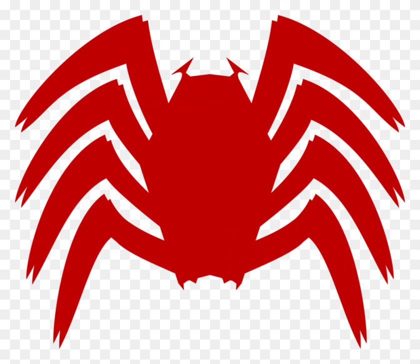 965x828 Spiderman Logo Red Venom Spider Logo, Seafood, Food, Leaf HD PNG Download