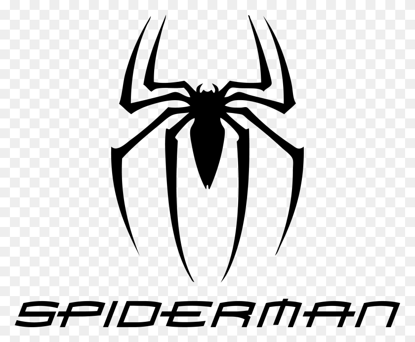 2551x2071 Descargar Png Spiderman Logo Spiderman Logo, Stencil, Símbolo, Animal Hd Png