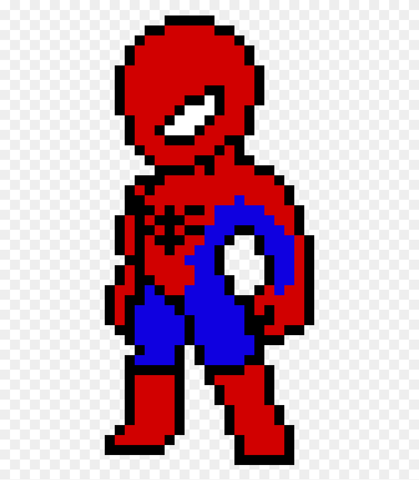 421x901 Spiderman Pixel Baby Spiderman Pixel Art, Pac Man, Rug HD PNG Download