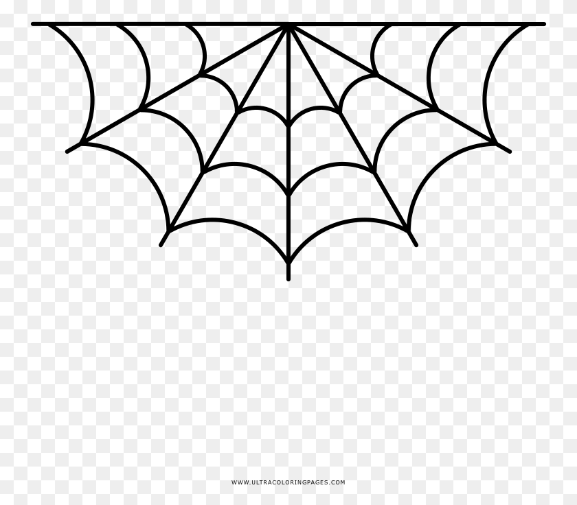 753x676 Spiderweb Coloring, Gray, World Of Warcraft HD PNG Download