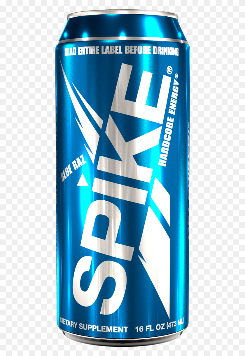 464x1159 Spike Hardcore Energy Blue Raz Spike Shooter, Bottle, Cosmetics, Beer HD PNG Download