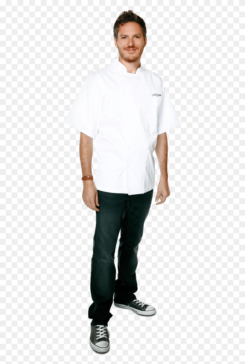 403x1189 Spike Mendelsohn Person Full Body Standing, Human, Chef, Shoe HD PNG Download