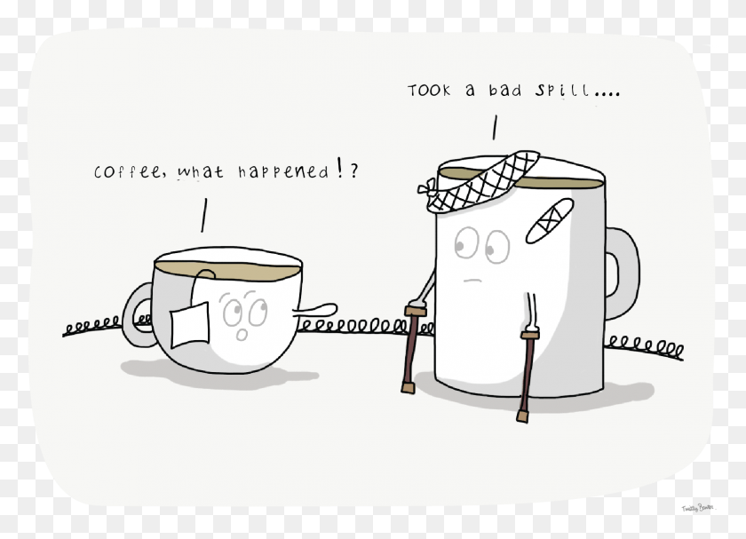 1598x1122 Spill Cartoon, Coffee Cup, Cup, Text HD PNG Download