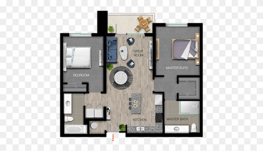 463x421 Spin Daytona Apartment Floor Plan, Floor Plan, Diagram, Clock Tower HD PNG Download