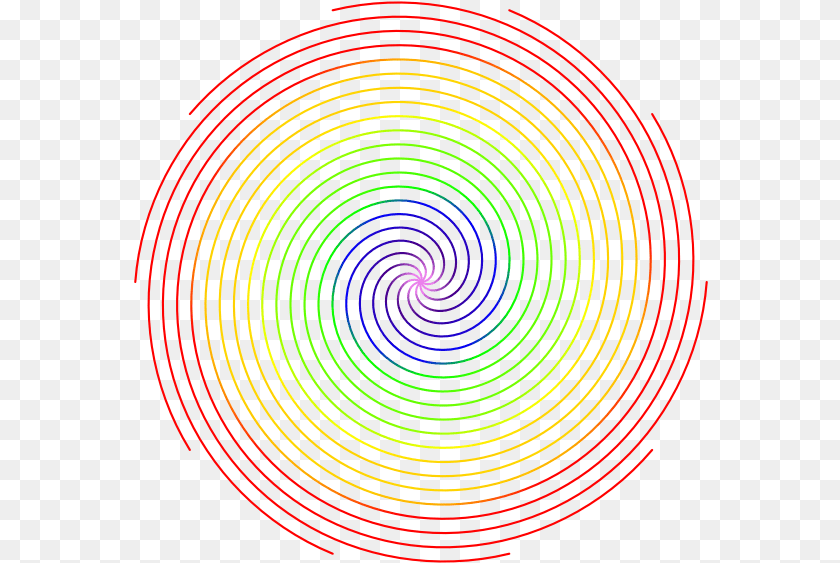 575x563 Spiral Circle, Coil, Light, Disk Sticker PNG
