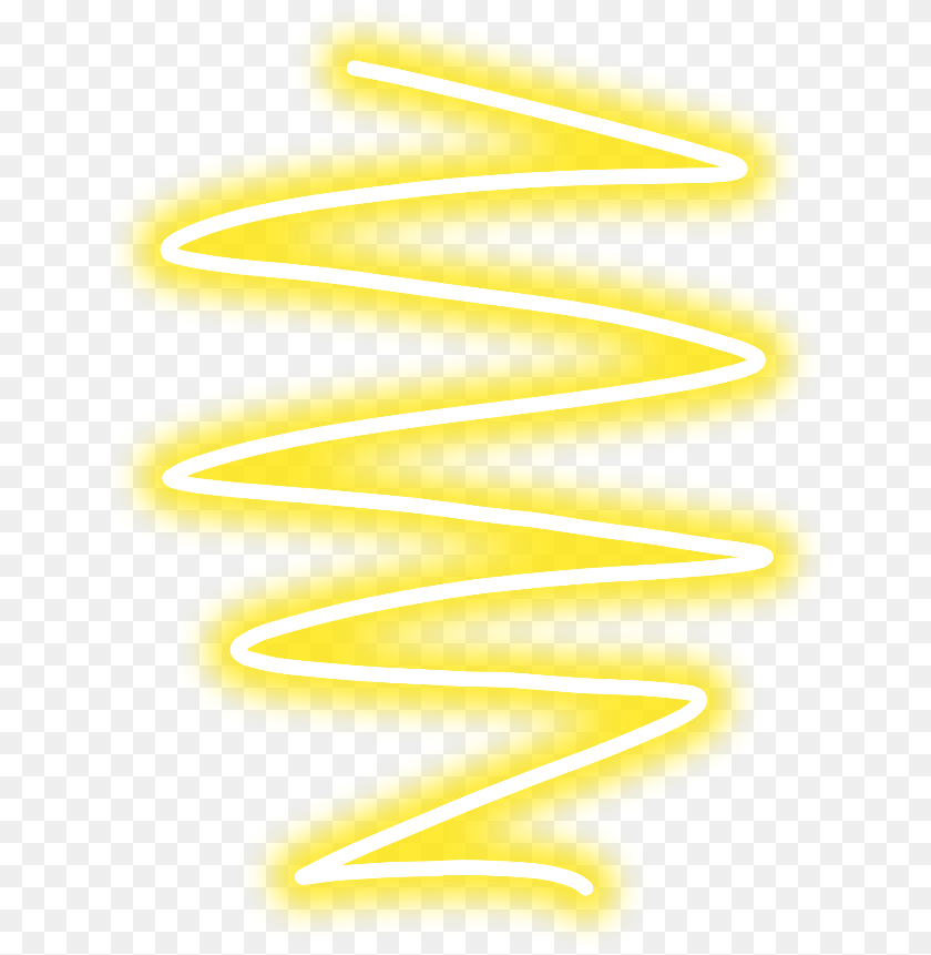 661x861 Spiral Espiral Yellow Amarillo Light, Neon Sticker PNG