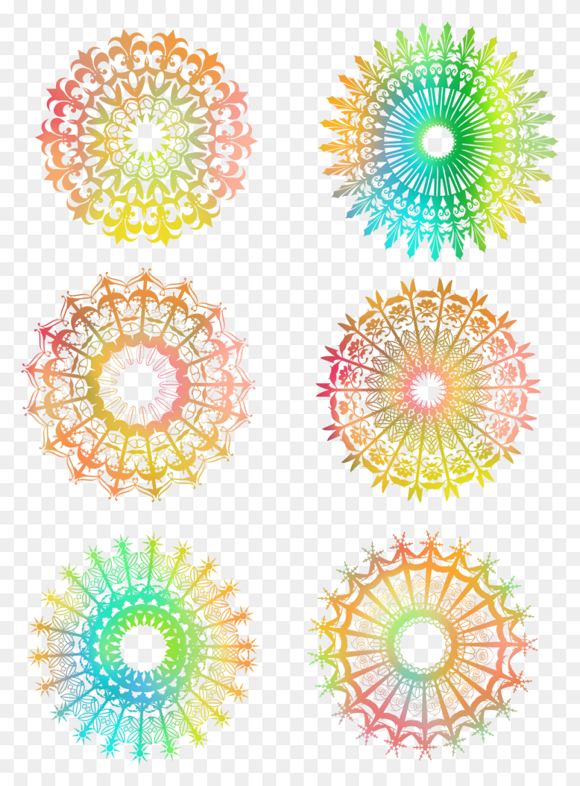 964x1334 Spiral Gradient Irregular Pattern Color And Psd Artwork Transparent Vector, Ornament, Fractal, Rug HD PNG Download
