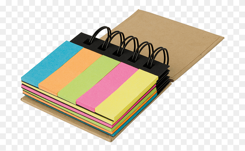 701x461 Spiral Notebook With Sticky Notes Sticky Notes Spiral, File Binder, Box, Text HD PNG Download