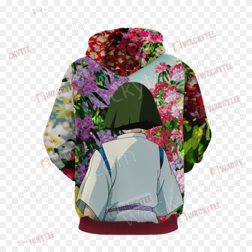 1024x1024 Spirited Away Ogino Chihiro And Haku 3d Hoodie Fullprinted Haku, Clothing, Apparel, Sweatshirt HD PNG Download
