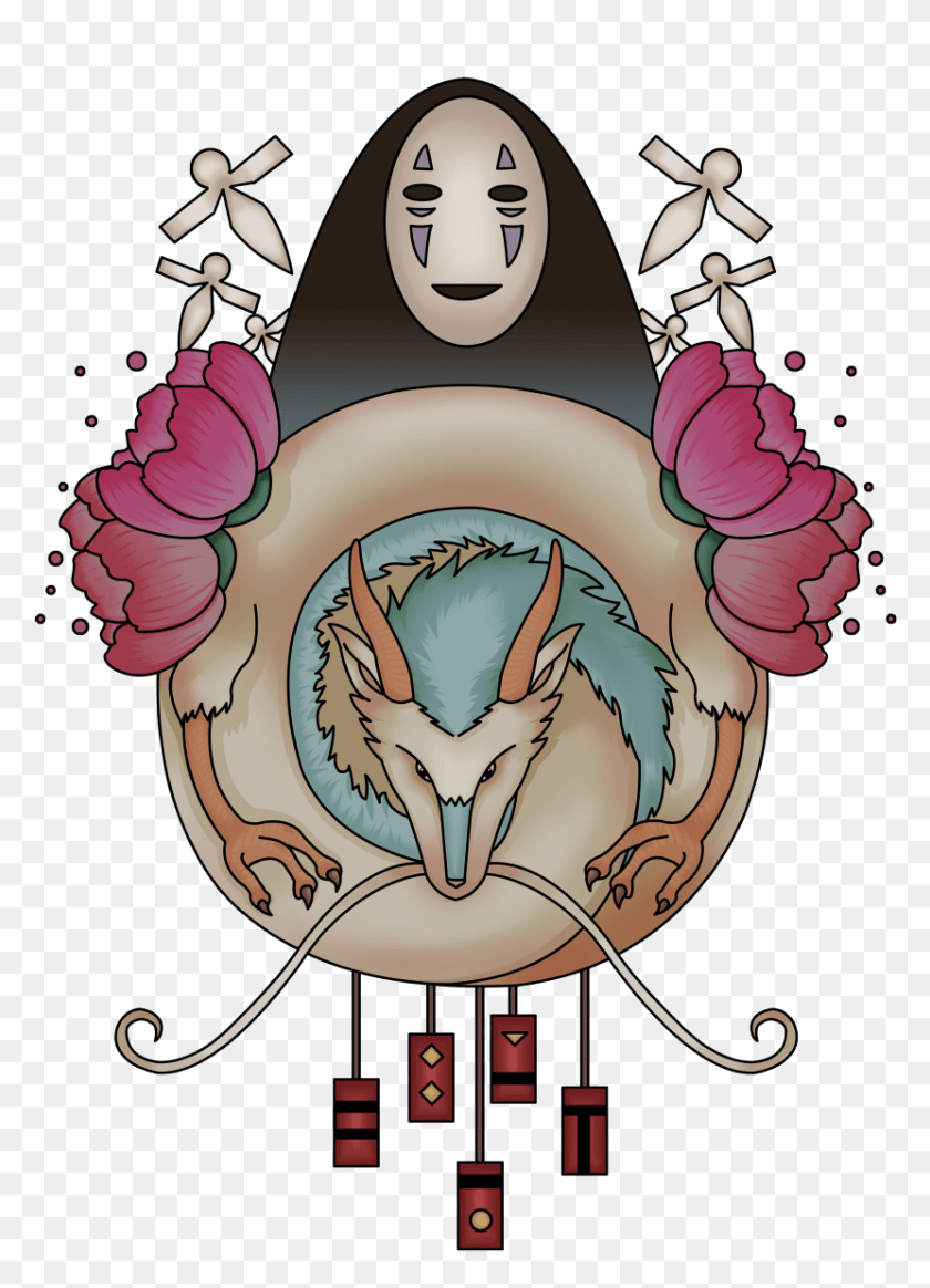 830x1175 Spirited Away Shirt Design Available At Paper Birds From Spirited Away, Graphics, Poster HD PNG Download