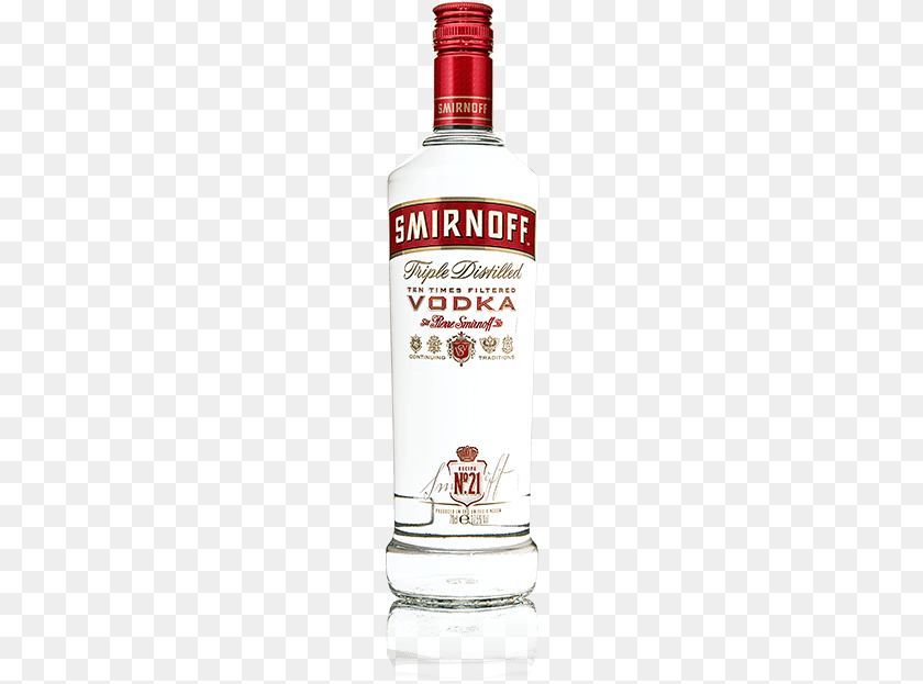 142x623 Spirits Brand Smirnoff Vodka Red No 21, Alcohol, Beverage, Gin, Liquor PNG