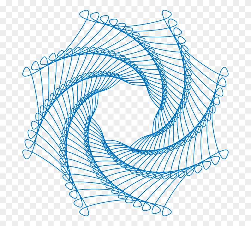 697x696 Descargar Png Spirograph Espiral Patrón Forma De Círculo Geométrico Nuevo Diseño Geométrico Boceto, Accesorios, Accesorio, Esfera Hd Png