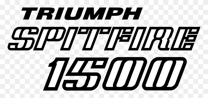 2191x947 Spitfire 1500 Logo Transparent Triumph Spitfire, Text, Word, Symbol HD PNG Download