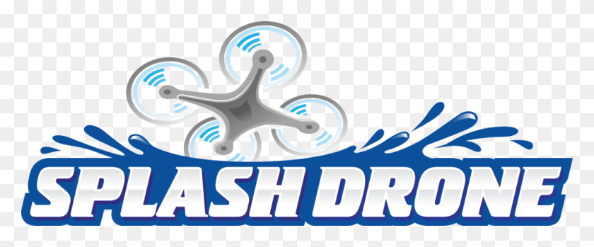 1024x380 Descargar Png Splash Drone Fecha De Lanzamiento Splash Drone Logo, Texto, Símbolo, Vehículo Hd Png