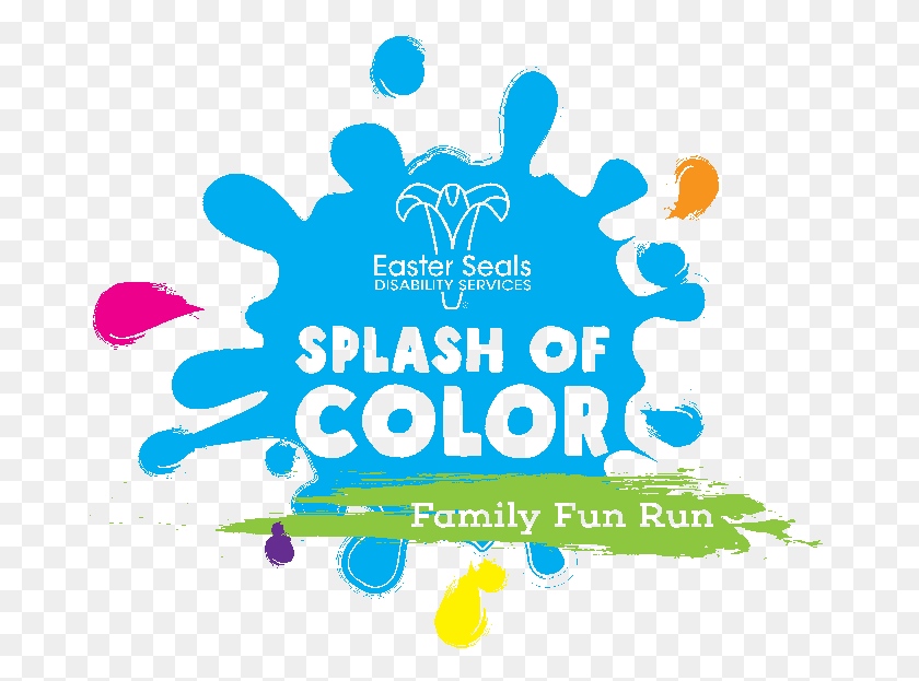 675x563 Splash Of Color Easter Seals Splash Of Color, Poster, Advertisement, Flyer HD PNG Download