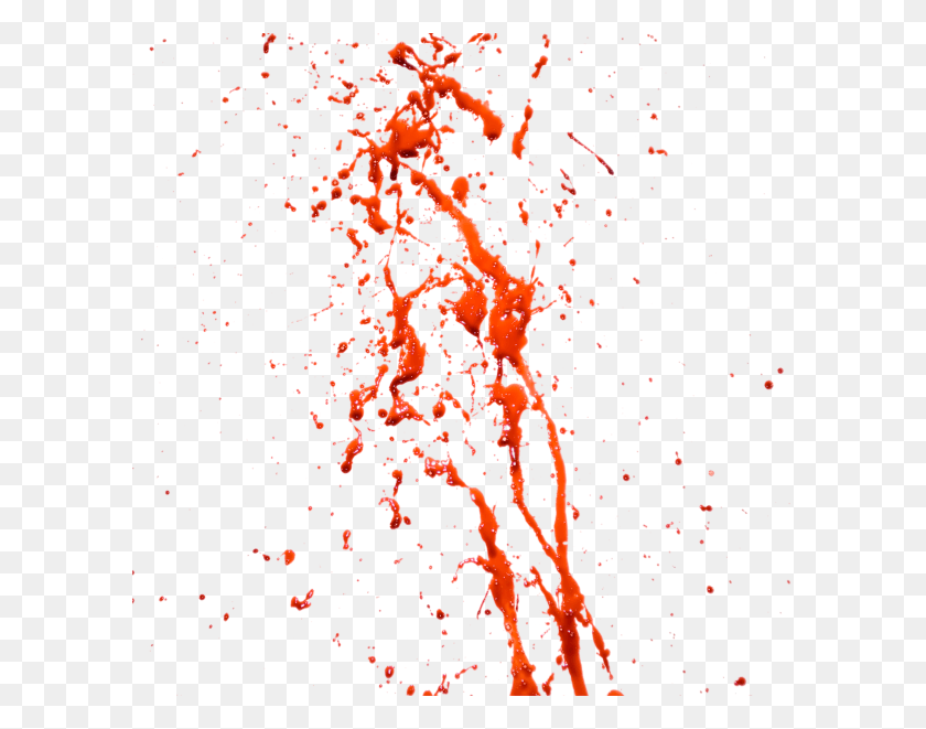 600x601 Splashed Flow Blood Free Blood Splatter Clipart Transparent, Graphics, Paper HD PNG Download