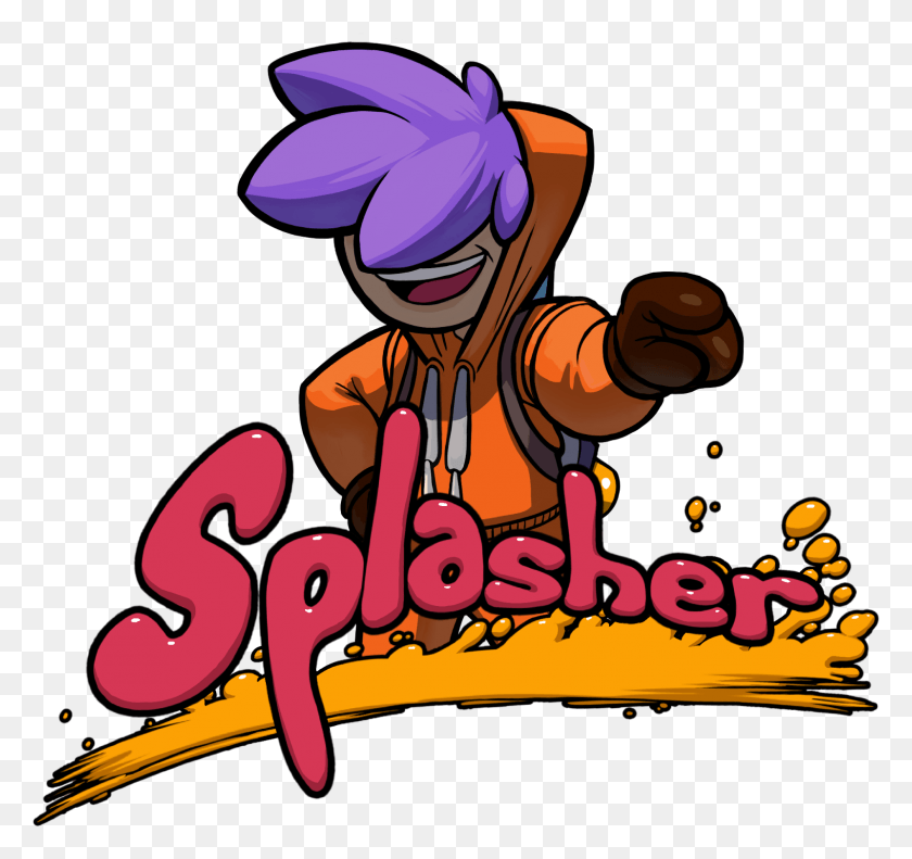 1601x1502 Splasher Is A Fast Paced 2d Platformer From Publisher Splasher, Graphics, Poster HD PNG Download