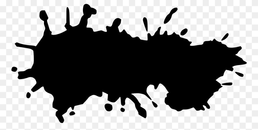 1920x968 Splat 35 Clipart, Silhouette, Animal, Mammal, Pig Transparent PNG