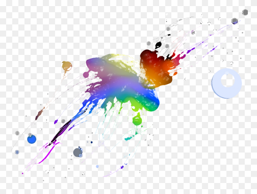 900x665 Splat Paint Rainbow Клипарт Графический Дизайн, Графика, Животное Hd Png Скачать