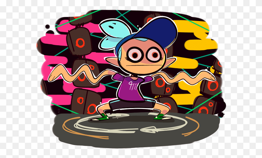 611x449 Splatoon 2 Squidward Tentacles Cartoon Purple Squidward As A Inkling, Meal, Food, Graphics HD PNG Download